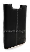 Photo 4 — Signature Leather Case-saku buatan tangan Monaco Vertikal / Horisontal Pouch Jenis Kulit Kasus untuk BlackBerry PlayBook, Hitam (Black), Potret (Vertikal)