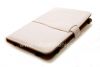 Photo 7 — Cuero "cocodrilo" caso-carpeta para BlackBerry PlayBook, Color blanco