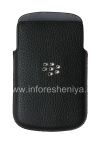 Photo 1 — Asli Kasus-saku Kulit Pocket Pouch untuk BlackBerry Q10 / 9983, Black (hitam)
