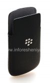 Photo 5 — Caso bolsillo original de la bolsa Bolsa de piel para BlackBerry Q10 / 9983, Negro (Negro)