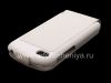 Photo 6 — Kasus kulit asli dengan pembukaan vertikal penutup Kulit Balik Shell untuk BlackBerry Q10, Putih (white)