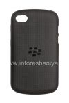 Photo 1 — Etui en silicone d'origine Soft Shell Case compacté pour BlackBerry Q10, Noir (Black)