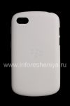 Photo 1 — Etui en silicone d'origine Soft Shell Case compacté pour BlackBerry Q10, Caucasien (Blanc)