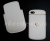 Фотография 1 — Эксклюзивный чехол-карман Leather Pocket Pouch для BlackBerry Q10, Белый (White)