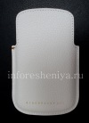 Фотография 4 — Эксклюзивный чехол-карман Leather Pocket Pouch для BlackBerry Q10, Белый (White)
