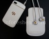 Photo 7 — Exclusivo Case-bolsillo de la bolsa Bolsa de piel para BlackBerry Q10, Caucásica (blanca)