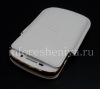 Фотография 11 — Эксклюзивный чехол-карман Leather Pocket Pouch для BlackBerry Q10, Белый (White)