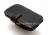 Фотография 8 — Фирменный кожаный чехол ручной работы Monaco Flip/Book Type Leather Case для BlackBerry Q10, Черный (Black), Горизонтально открывающийся (Book)