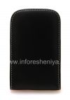 Фотография 1 — Фирменный кожаный чехол-карман ручной работы с зажимом Monaco Vertical/Horisontal Pouch Type Leather Case для BlackBerry Q10/ 9983, Черный (Black), Вертикальный (Vertical)
