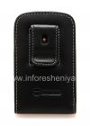 Photo 2 — Signature Leather Case-saku buatan tangan klip Monaco Vertikal / Horisontal Pouch Jenis Kulit Kasus untuk BlackBerry Q10 / 9983, Hitam (Black), Potret (Vertikal)