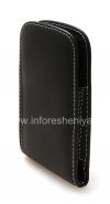 Фотография 3 — Фирменный кожаный чехол-карман ручной работы с зажимом Monaco Vertical/Horisontal Pouch Type Leather Case для BlackBerry Q10/ 9983, Черный (Black), Вертикальный (Vertical)