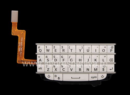 Photogallery for ブラックベリーQ10用のボードにオリジナルの英語キーボード・アセンブリ, ホワイト product