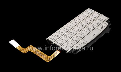 Photogallery for ブラックベリーQ10用のボードにオリジナルの英語キーボード・アセンブリ, ホワイト product