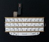 Photo 1 — Exclusivo conjunto de teclado Inglés al tablero para BlackBerry Q10, Blanca con espaciadores de oro (blanco / wOro)
