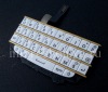 Photo 2 — Exclusivo conjunto de teclado Inglés al tablero para BlackBerry Q10, Blanca con espaciadores de oro (blanco / wOro)