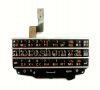 Фотография 1 — Черная русская клавиатура в сборке с платой для BlackBerry Q10, Черный с серебряными разделителями (Black/ wSilver)