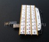 Photo 8 — Exclusivo conjunto de teclado ruso de oro a la junta para BlackBerry Q10, Blanca con espaciadores de oro (blanco / wOro)