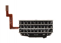 Русская клавиатура в сборке с платой для BlackBerry Q10 (гравировка), Черный