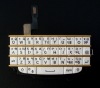 Photo 1 — Eksklusif emas perakitan Rusia Keyboard dengan papan untuk BlackBerry Q10 (ukiran), Putih dengan garis pembagi emas (putih / wGold)