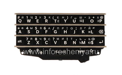 Photogallery for Clavier russe pour BlackBerry Q10 (gravure), noir product