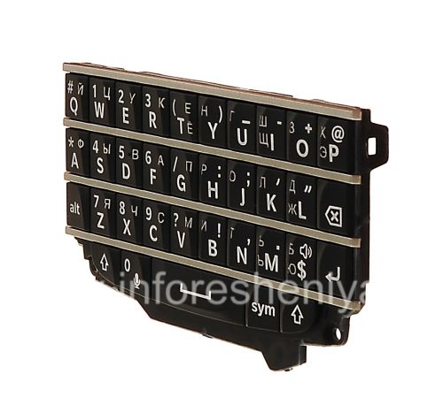 Photogallery for Clavier russe pour BlackBerry Q10 (gravure), noir product