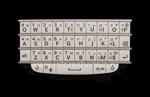Photogallery for Clavier russe pour BlackBerry Q10 (gravure), Blanc product