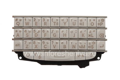 Photogallery for Clavier russe pour BlackBerry Q10 (gravure), Blanc product