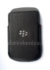 Фотография 1 — Кожаный чехол-карман для BlackBerry Q10 (копия), Черный, Крупная текстура