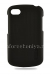 Фирменный пластиковый чехол-крышка Nillkin Frosted Shield для BlackBerry Q10, Черный