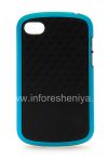 Photo 1 — সিলিকন কেস কম্প্যাক্ট BlackBerry Q10 জন্য "ঘনক", কালো / নীল