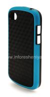 Photo 3 — Silicone Case icwecwe "Cube" for BlackBerry Q10, Black / Blue