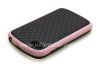 Фотография 5 — Силиконовый чехол уплотненный "Cube" для BlackBerry Q10, Черный/Розовый
