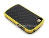 Photo 6 — Silicone Case icwecwe "Cube" for BlackBerry Q10, Black / Yellow