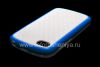 Photo 5 — Silicone Case icwecwe "Cube" for BlackBerry Q10, White / Blue