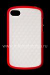 Photo 1 — 硅胶套紧凑的“魔方”的BlackBerry Q10, 白/红