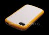 Фотография 5 — Силиконовый чехол уплотненный "Cube" для BlackBerry Q10, Белый/Желтый