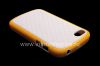 Photo 6 — Silicone Case compact "Cube" for BlackBerry Q10, White yellow