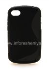 Photo 1 — কম্প্যাক্ট প্রবাহরেখা BlackBerry Q10 জন্য সিলিকন কেস, কালো
