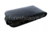 Photo 4 — Caso de cuero con tapa de apertura vertical para BlackBerry Q10, Negro, textura fina