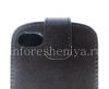 Photo 13 — Caso de cuero con tapa de apertura vertical para BlackBerry Q10, Negro, textura fina
