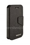Photo 6 — シグネチャーレザーケースBlackBerry Q5の水平方向の開口部Wallstonカラフルなスマートケース, ブラック