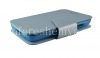 Photo 3 — Signature Leather Case ouverture horizontale Smart Case Colorful Wallston pour BlackBerry Q5, Bleu givré