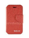 Photo 1 — Funda de cuero Firma abertura horizontal Wallston colorido Caso elegante para BlackBerry Q5, Berry