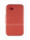 Фотография 2 — Фирменный кожаный чехол горизонтально открывающийся Wallston Colorful Smart Case для BlackBerry Q5, Ягодный