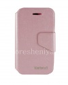 Photo 1 — シグネチャーレザーケースBlackBerry Q5の水平方向の開口部Wallstonカラフルなスマートケース, 繊細なローズ