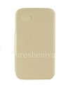 Фотография 2 — Фирменный кожаный чехол горизонтально открывающийся Wallston Colorful Smart Case для BlackBerry Q5, Молочный белый