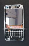 Photo 2 — Original assemblage d'écran LCD avec écran tactile et de la lunette à BlackBerry Q5, Type blanc, écran 001/111