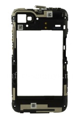 Der mittlere Teil des ursprünglichen Fall mit Antennen für BlackBerry Q5, Schwarz