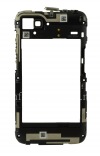 Photo 1 — BlackBerry Q5 के लिए एंटेना के साथ मूल मामले के मध्य भाग, काला