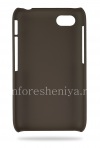 Фотография 2 — Фирменный пластиковый чехол-крышка Nillkin Frosted Shield для BlackBerry Q5, Серо-коричневый